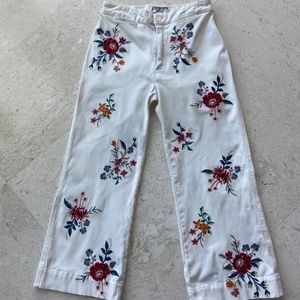 Johnny Was cropped wide leg pant XS